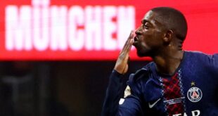 Gaya Dembele, Selebrasi 'Jota' Usai Jebol Gawang Bayern!